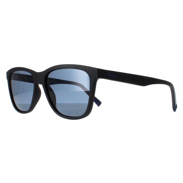 Salvatore Ferragamo Salvatore Ferragamo Men's Rectangle Matte Black Blue SF998S - 2