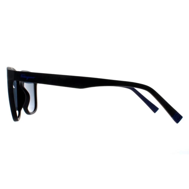 Salvatore Ferragamo Salvatore Ferragamo Men's Rectangle Matte Black Blue SF998S - 3