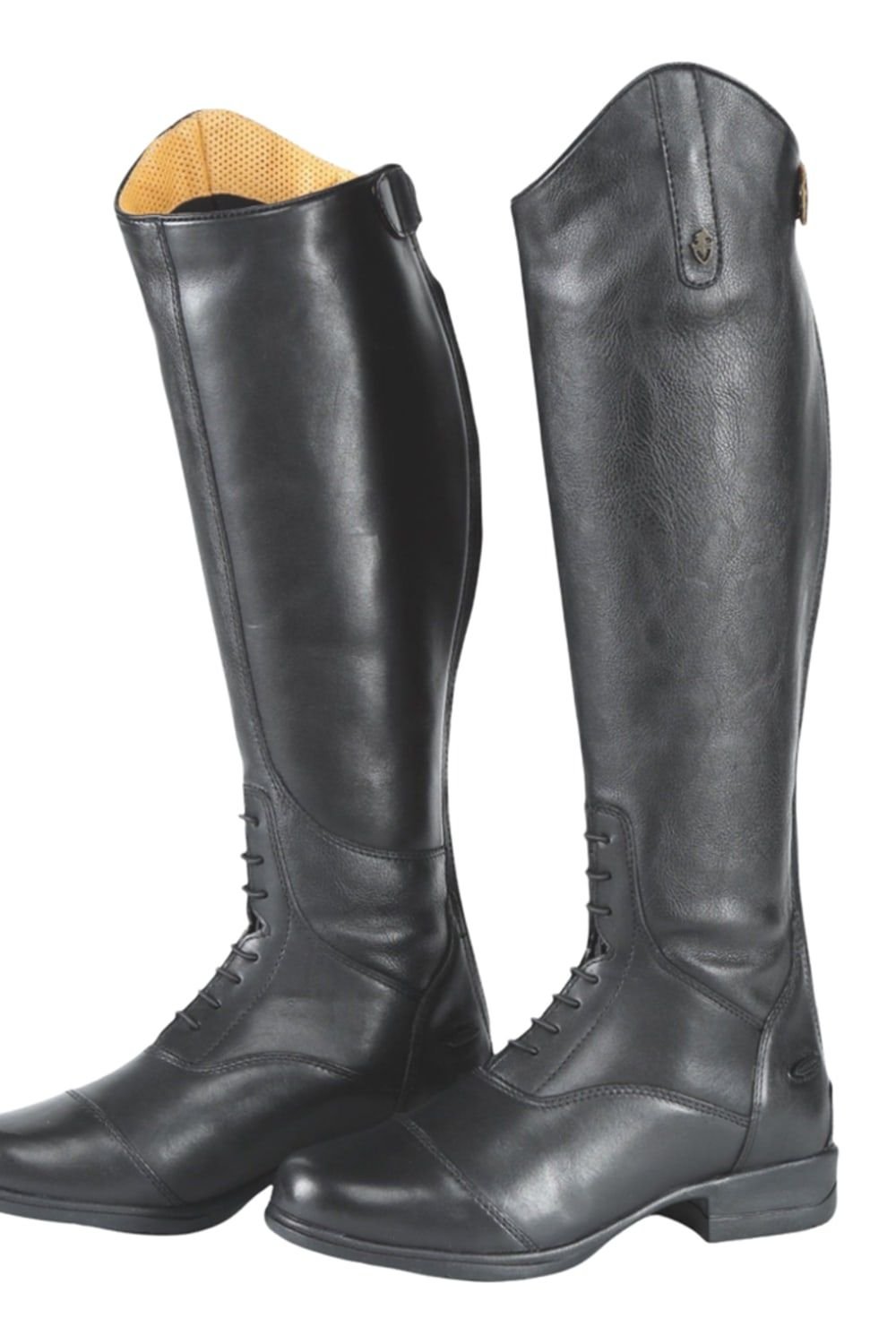 Moretta Moretta Women's Gianna Leather Long Riding Boots in Black - 3