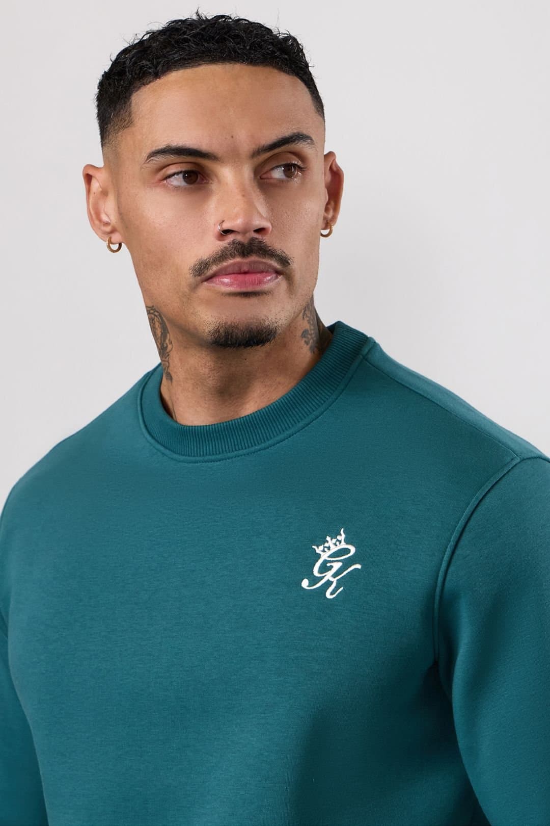 Gym King GYM KING Men's Fundamental Crew Storm Teal in Blue