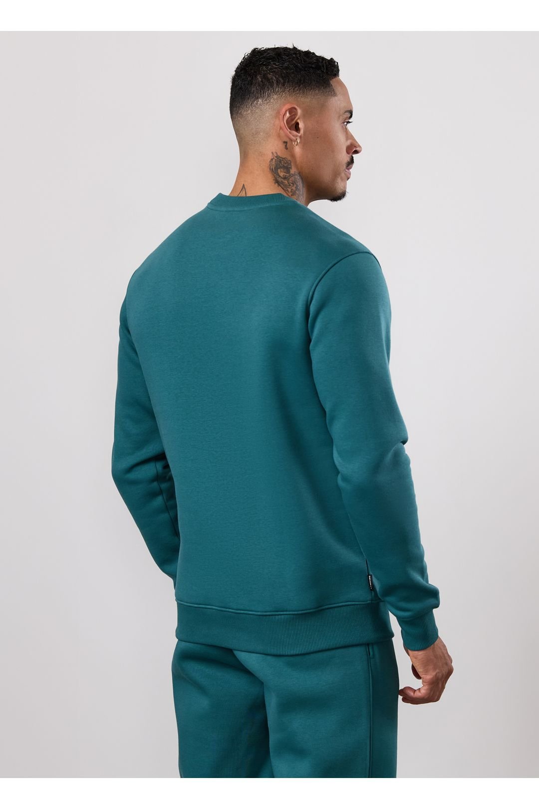 Gym King GYM KING Men's Fundamental Crew Storm Teal in Blue - 3