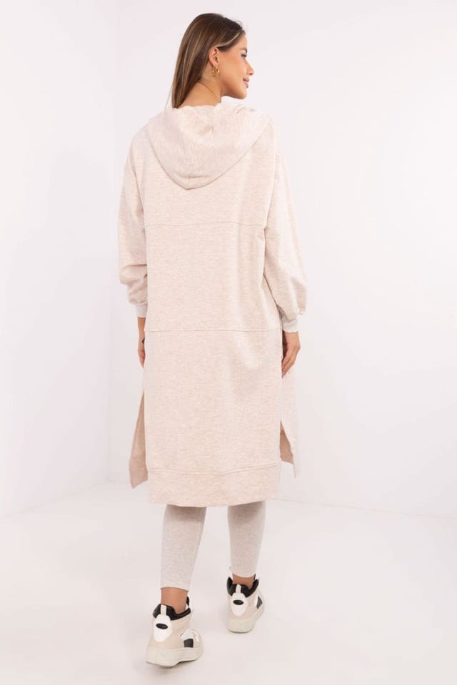 Love Lace Love Lace Women's Cotton Sport Hoodie Top Leggings Set in Beige - 3