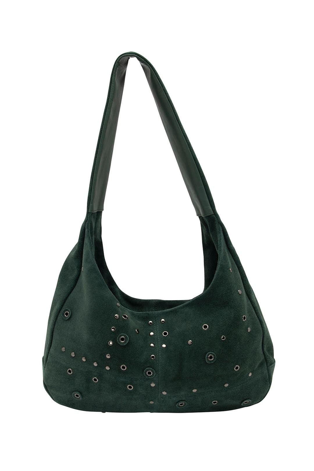 Lotus Lotus Women's 'Francina' Suede Handbag in Green