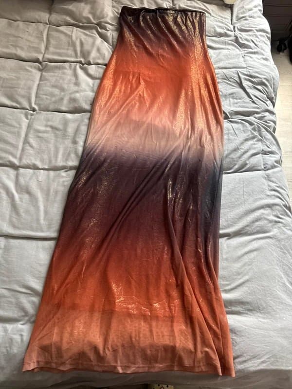 Bershka Bandeau long maxi dress