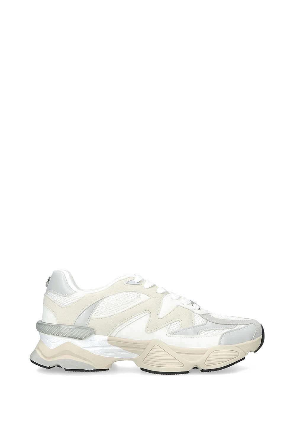 Steve Madden Steve Madden Women's 'Speeder White' Fabric Trainers in White