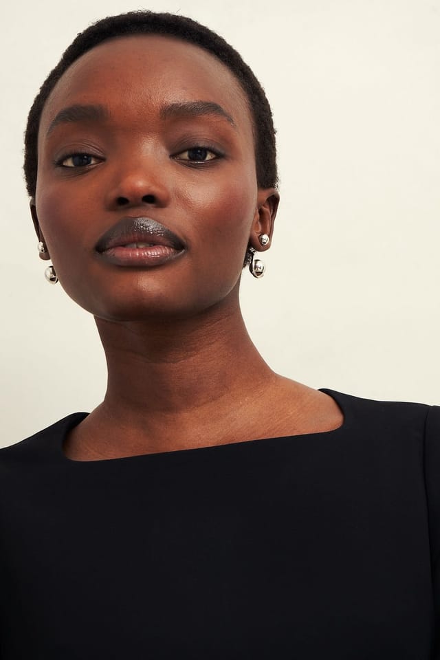 Hobbs London Hobbs London Women's Maya Square Neck Tailored Dress in Black - 3