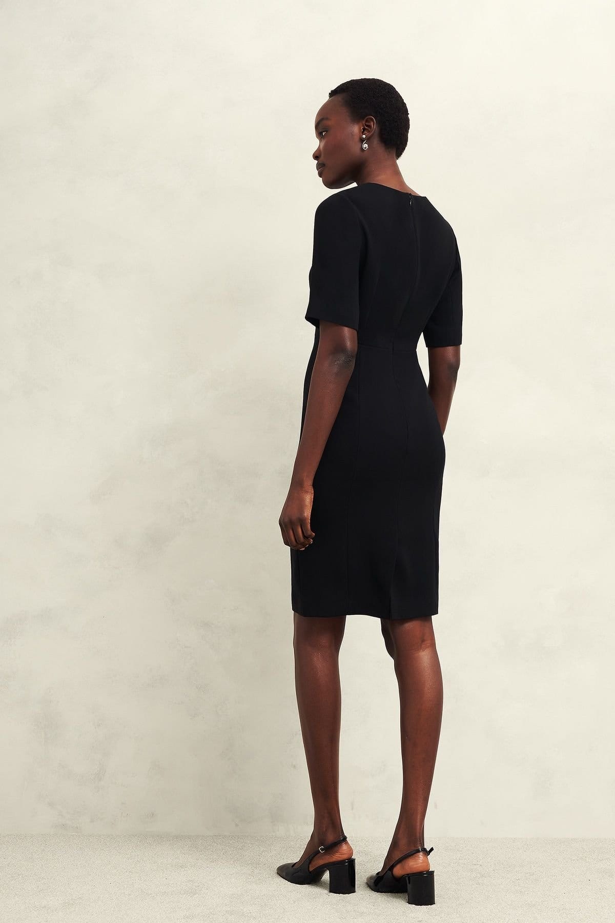 Hobbs London Hobbs London Women's Maya Square Neck Tailored Dress in Black - 4