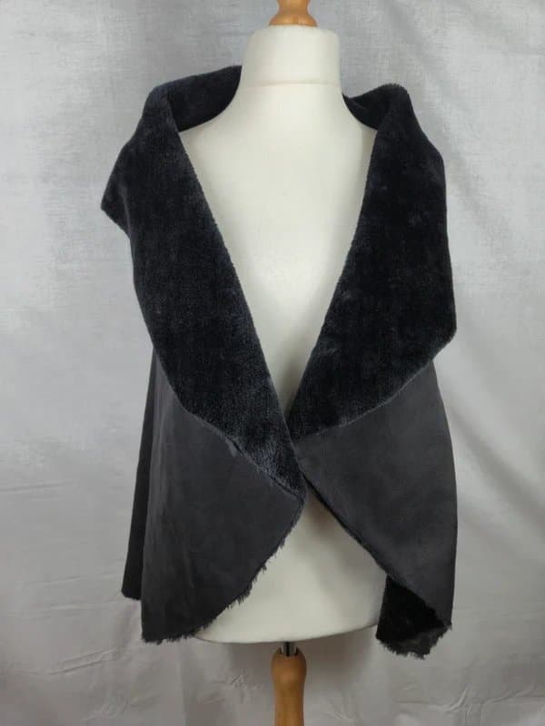 Marks & Spencer M&s reversible fleece gilet body warmer one size (303)