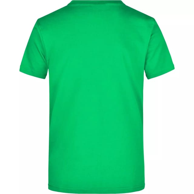 James and Nicholson James and Nicholson Men's Heavyweight Crew Neck T-Shirt in Bottle Green - 2