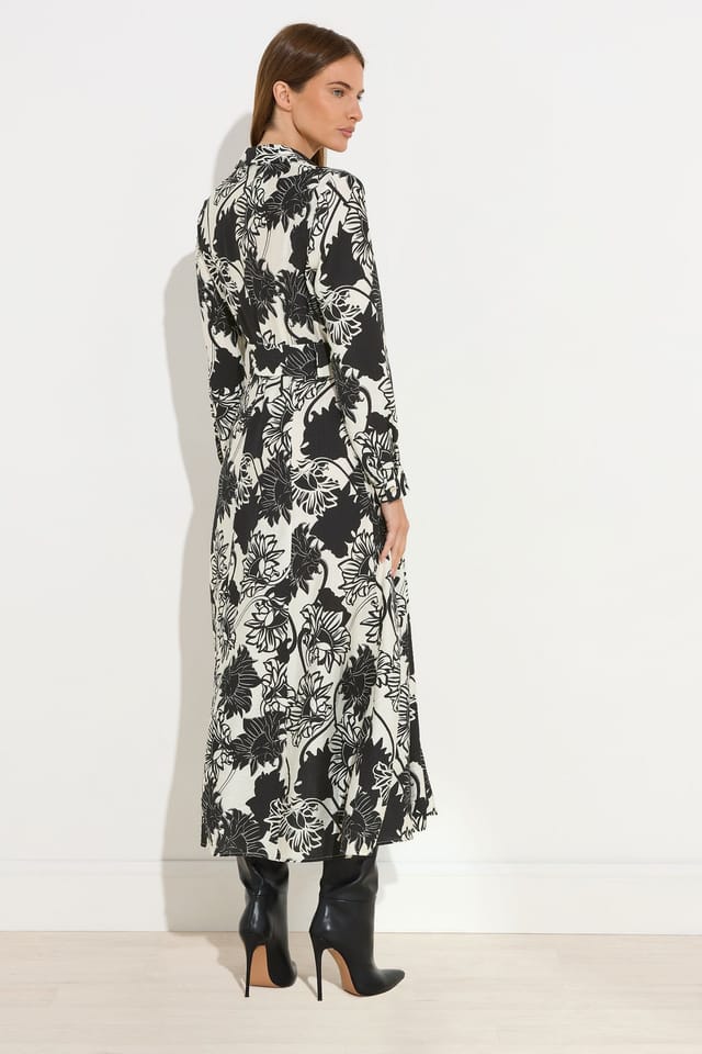 Star By Julien Macdonald Star by Julien Macdonald Women's Floral Print Button Through Dress in Black - 3