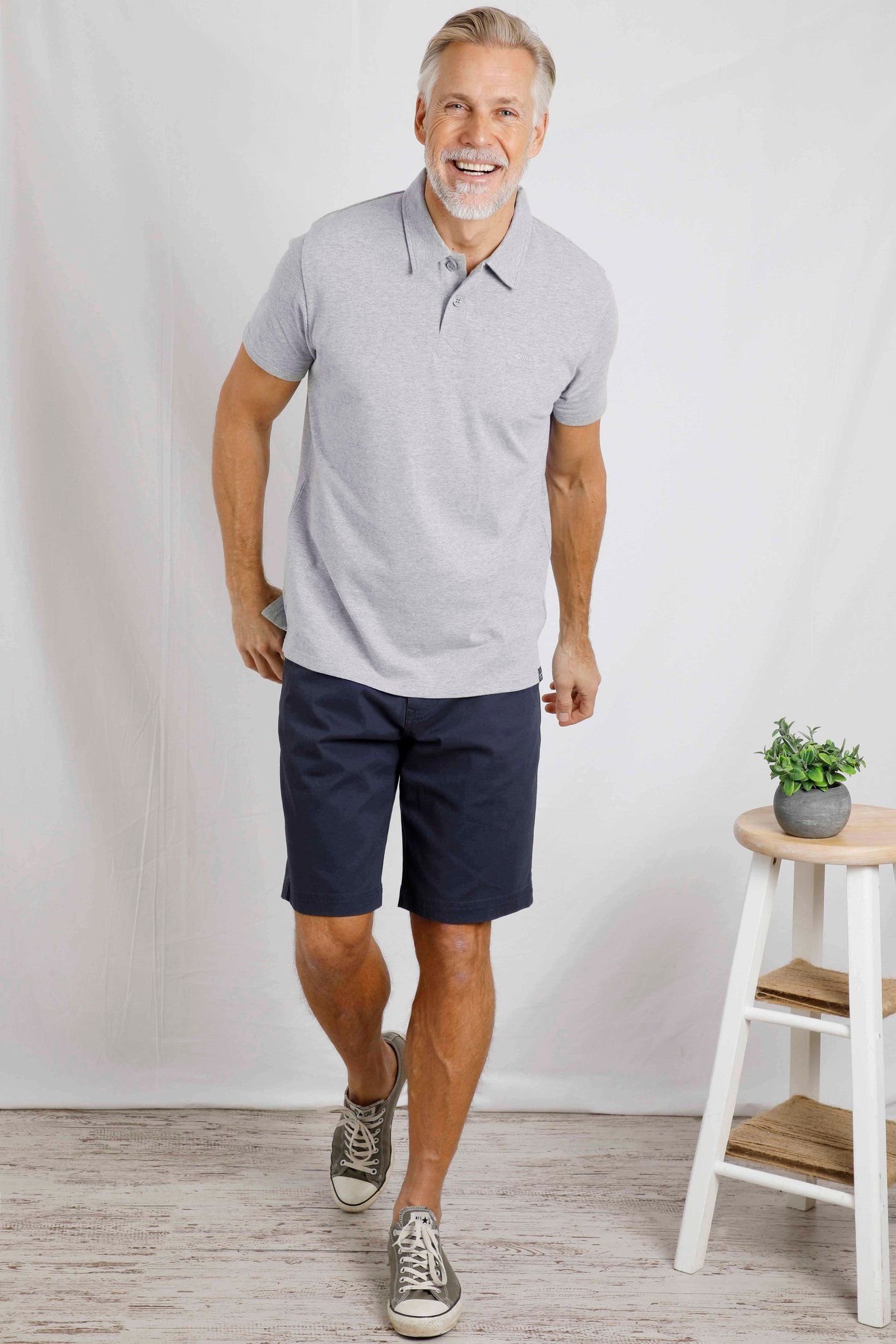 Weird Fish Weird Fish Men's Jetstream Polo Shirt in Mid Grey - 4