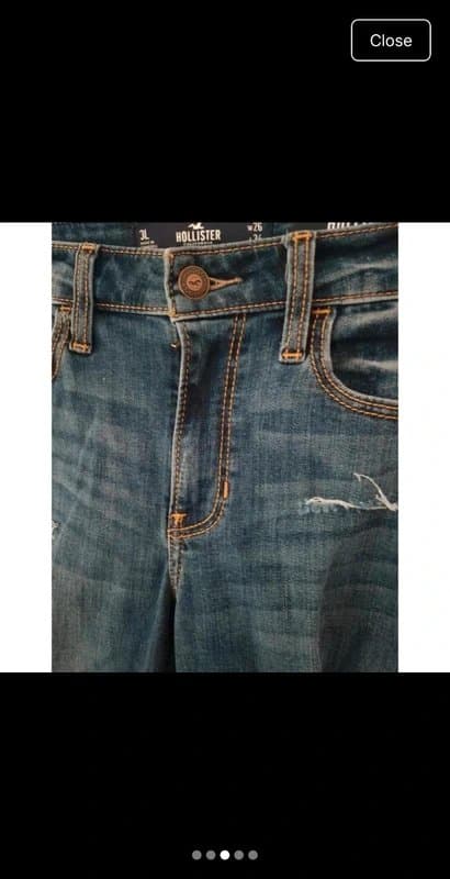 Hollister Hollister mid rise bootcut skinny ripped jeans UK size 8 brand new with tags