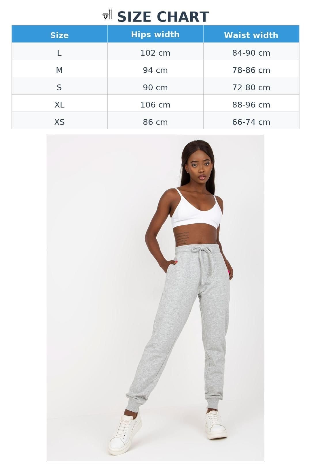Love Lace Love Lace Women's High Waisted Tie Sweatpants Elastic Waist Style 169719 in Grey - 4