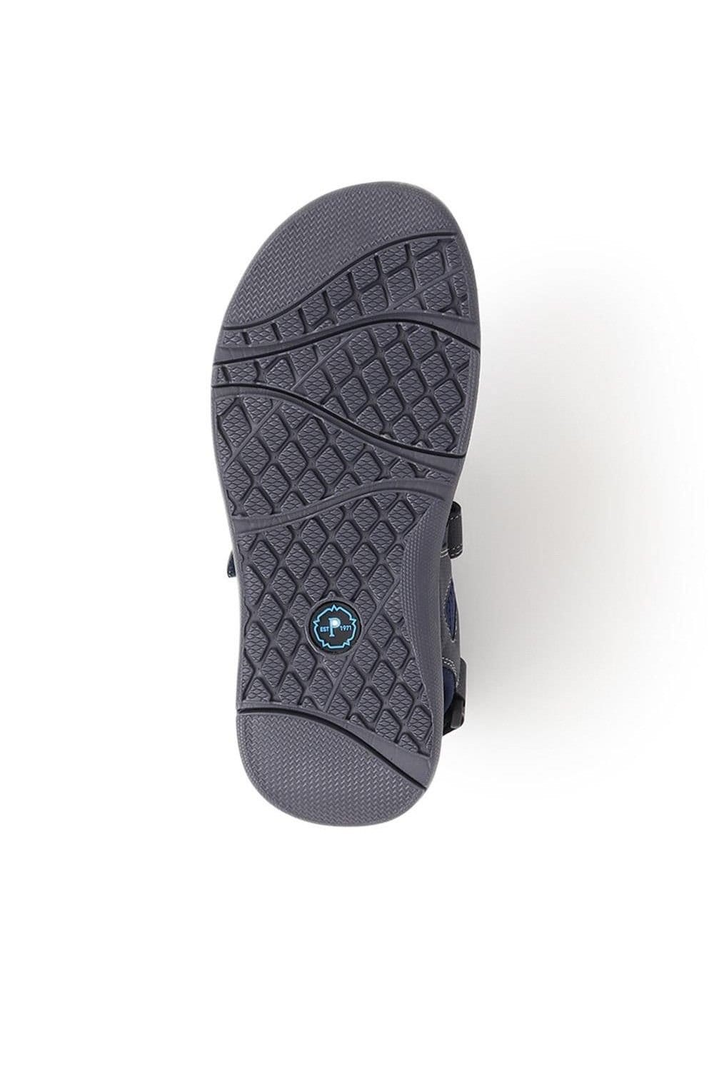 Pavers Pavers Men's Touch-Fasten Sandals in Navy - 4