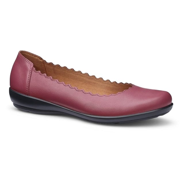 Hotter Hotter Women's 'Eider' Ballerina Pumps in Rose - 2