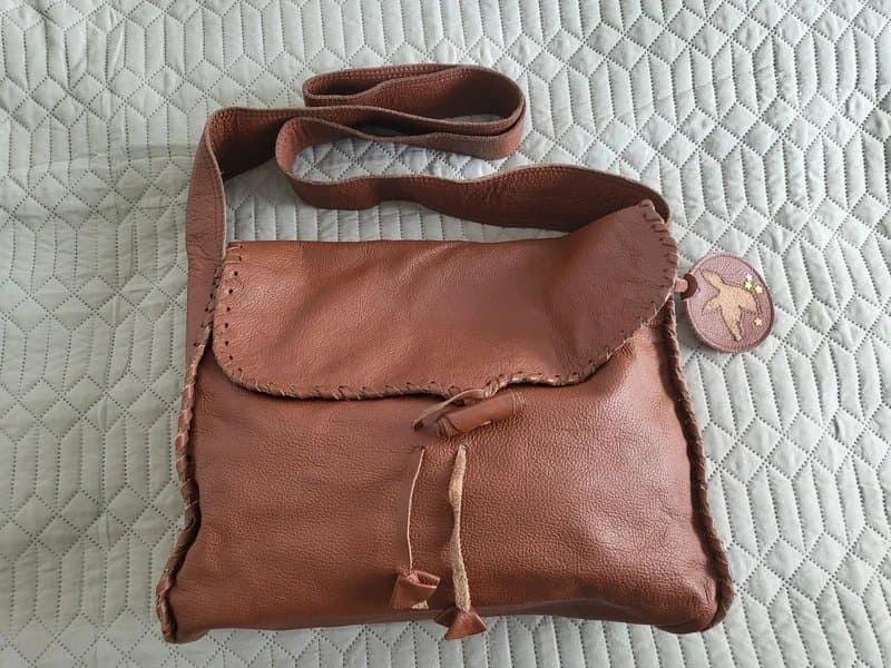 Vintage Dressing Handmade Brown Leather Crossbody Bag | Pye Studio Hindley | Artisan Boho Style