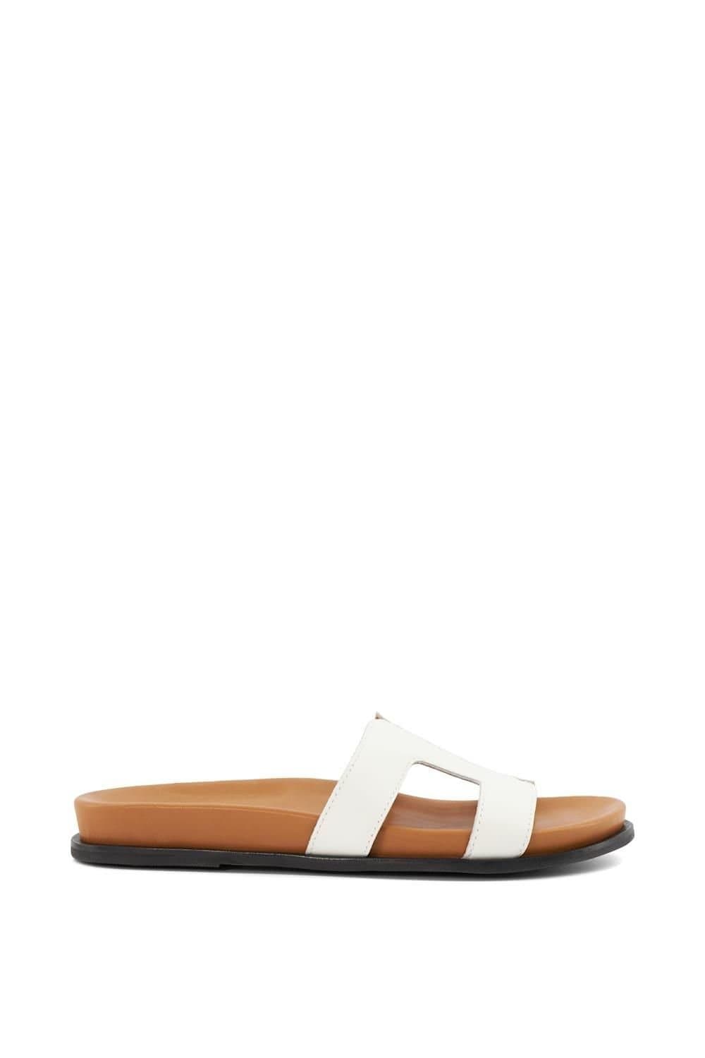Dune London Dune London White Leather Sandals