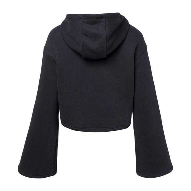 Iguana Iguana Women's Pirumo Flared Crop Hoodie in Black - 2