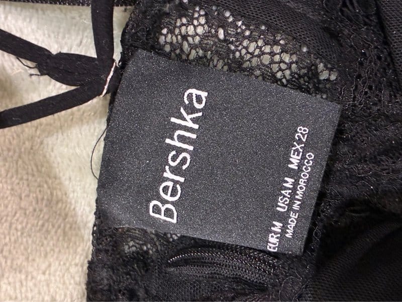 Bershka Black Lace Corset