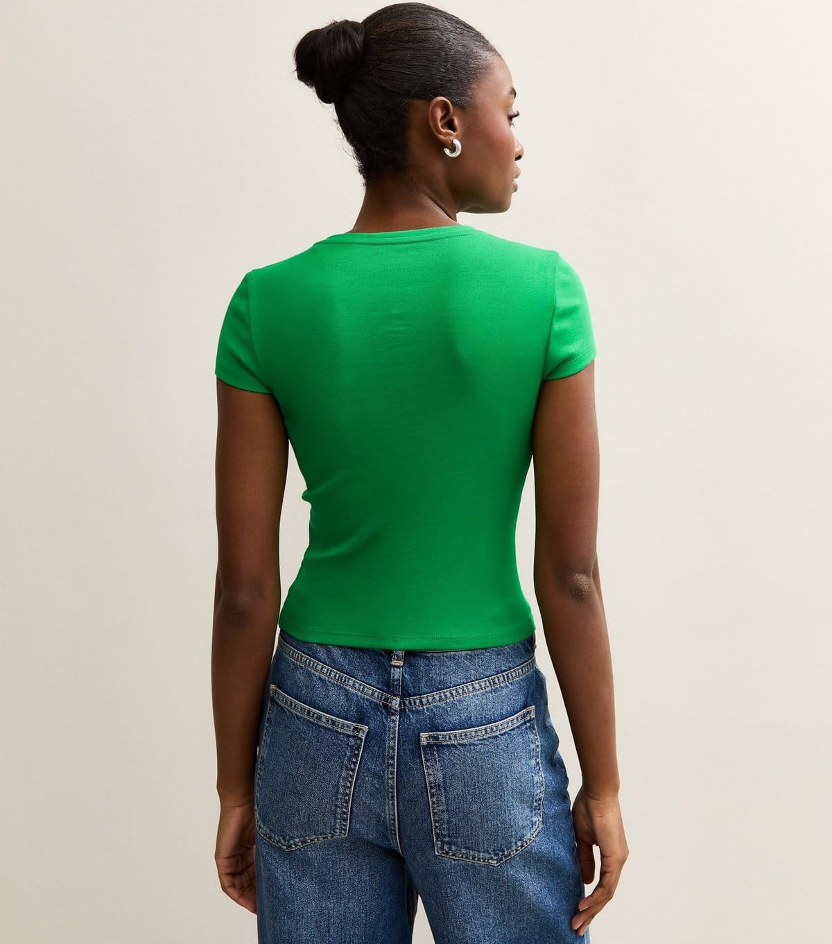 New Look Women's Dark Green Short Sleeve Baby Tee New Look - 4