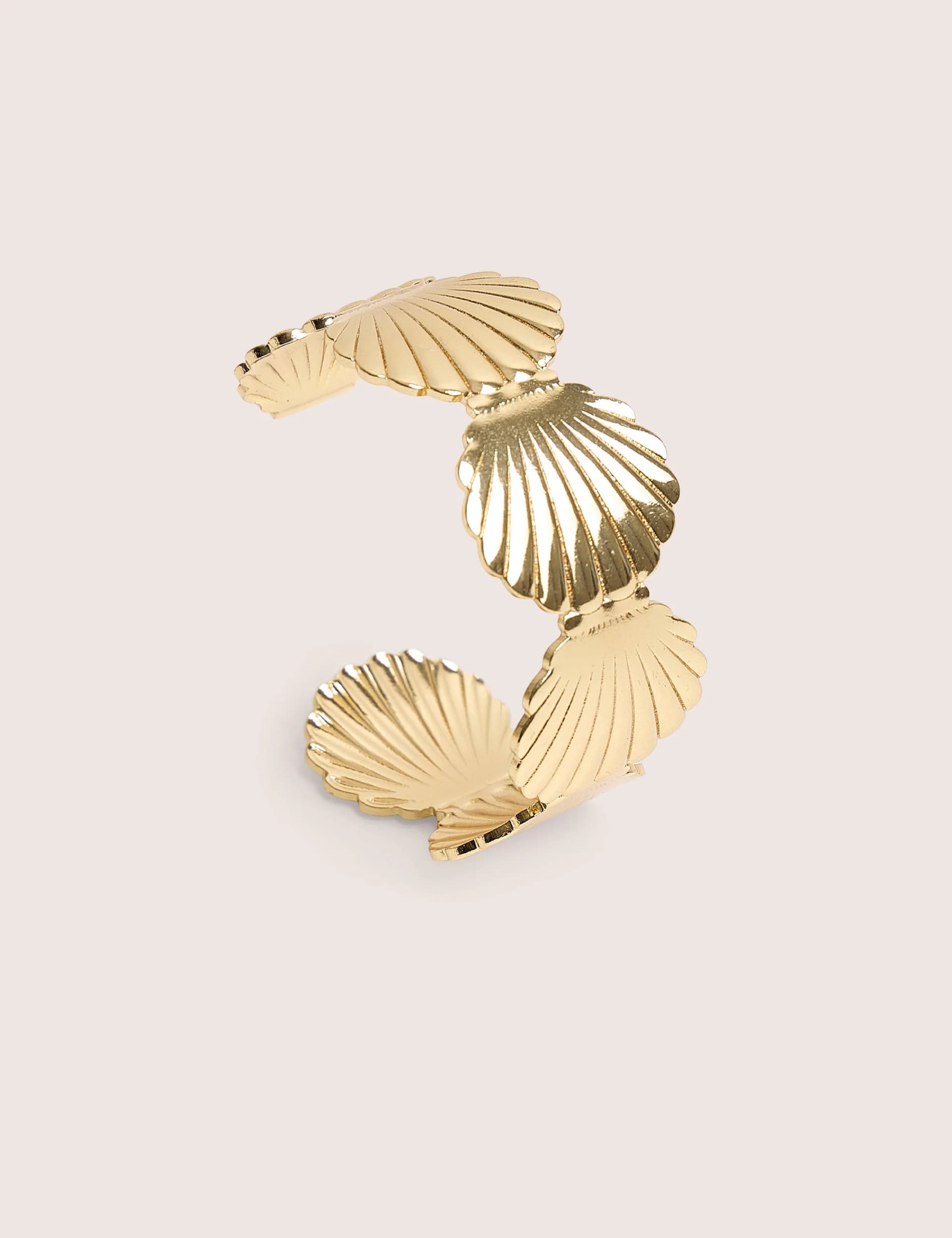 Public Desire Public Desire Layered Shell Cuff in Gold