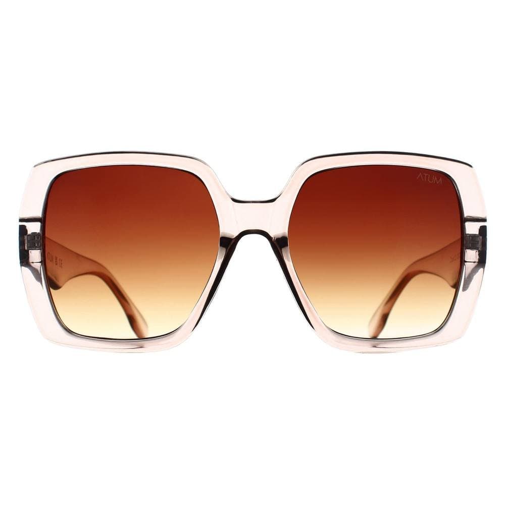 Atum Atum Women's Square Shiny Transparent Beige Brown Gradient Zouk