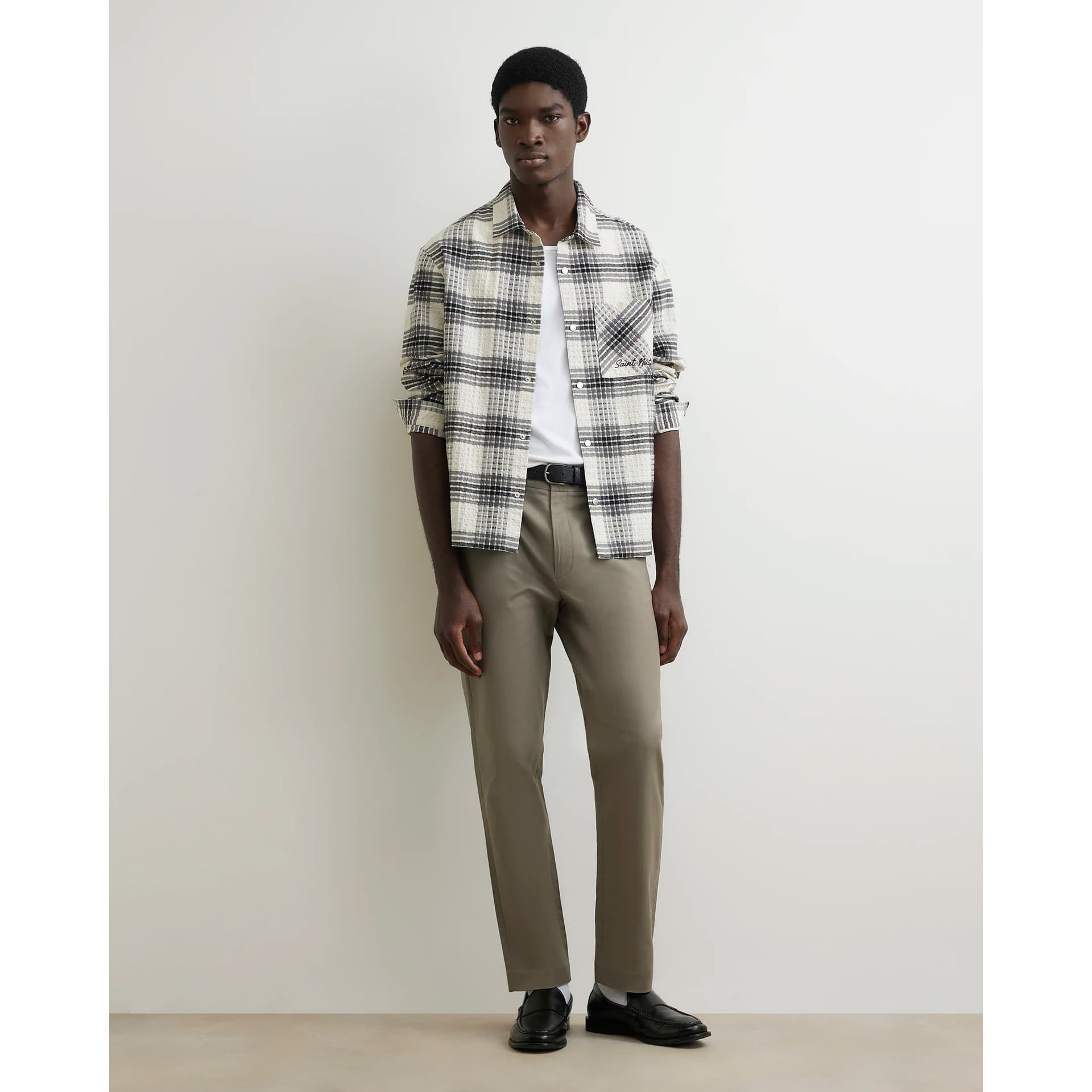 River Island Mens River Island Brown Slim Fit Cotton Blend Chino Trousers