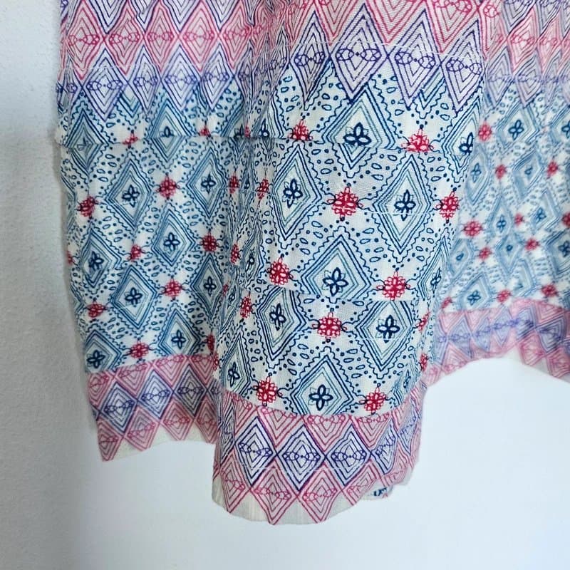 New Look New look 8 to 10 summer vest top blue pink tie shoulder