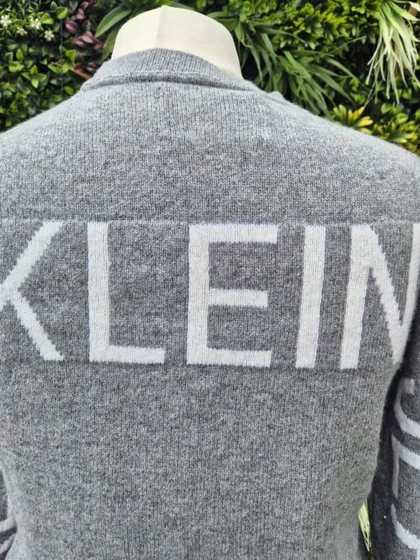 Calvin Klein Calvin klein knitted grey jumper size medium