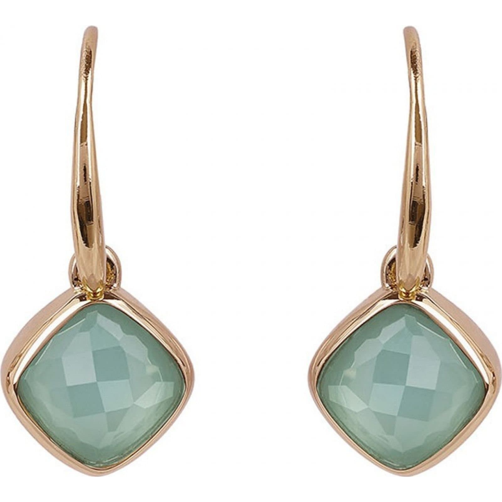 Adore Adore Rose Gold Earrings with Green Gemstone
