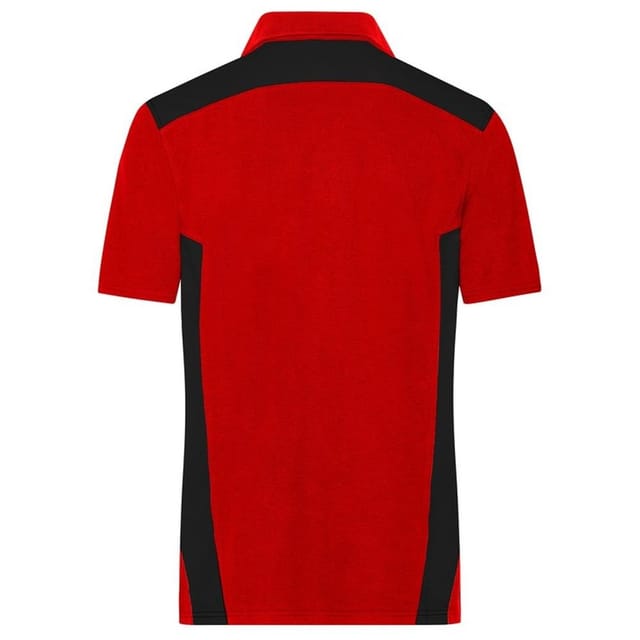James and Nicholson James and Nicholson Men's Strong Work Polo Shirt in Red - 2