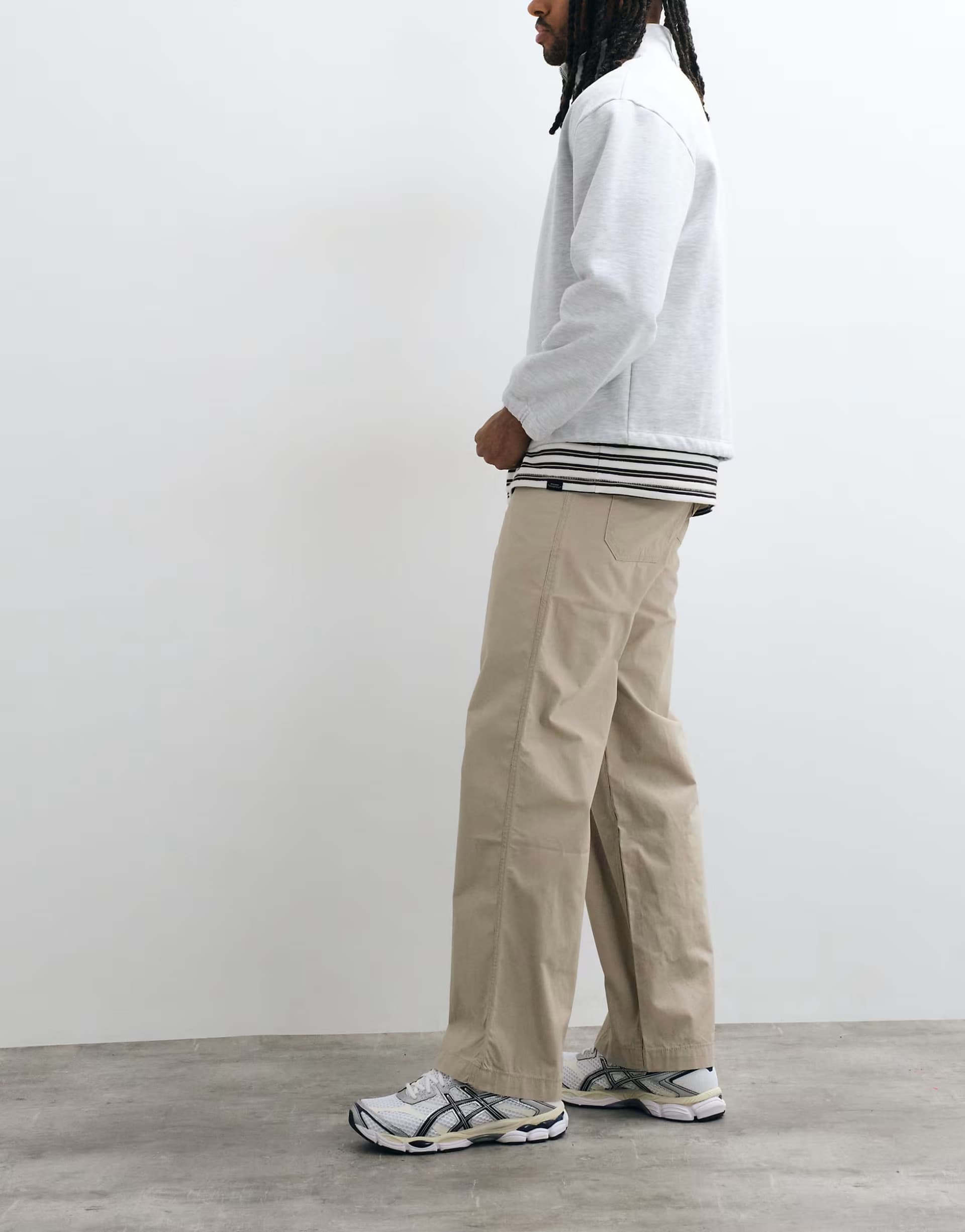 ASOS Jack & Jones loose fit chino in off white