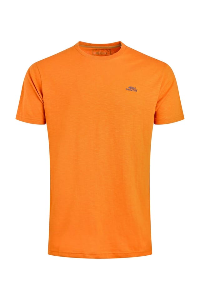Weird Fish Weird Fish Men's Fished Branded T-Shirt in Burnt Orange - 2