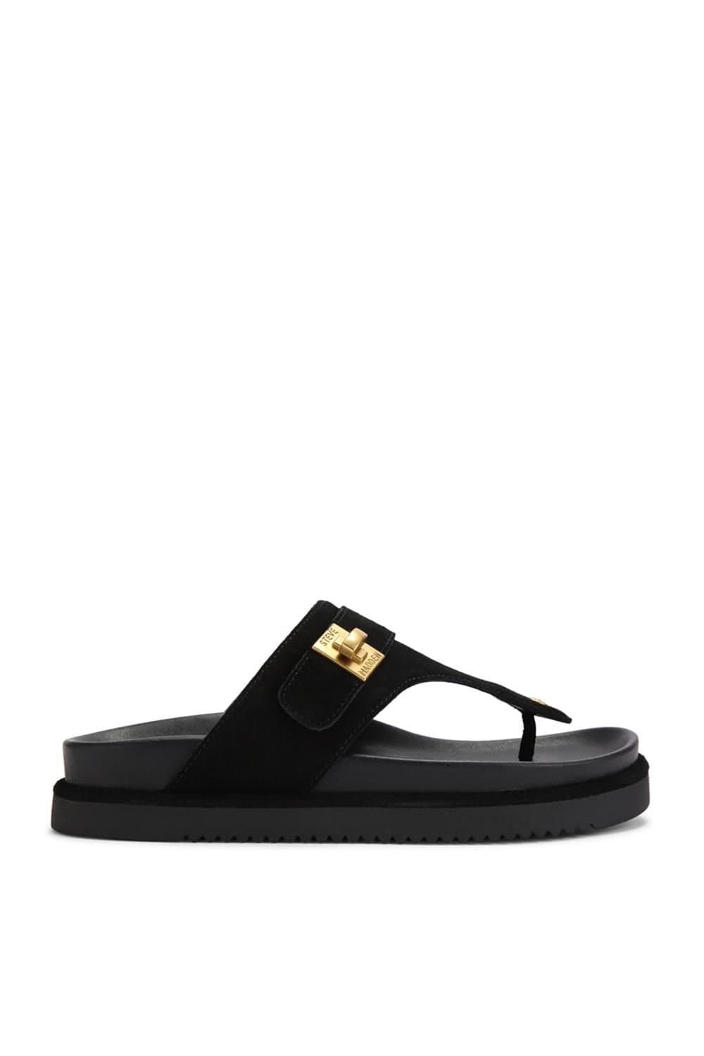 Steve Madden STEVE MADDEN Women's 'Tuned In 015' Suede Sandals in Black