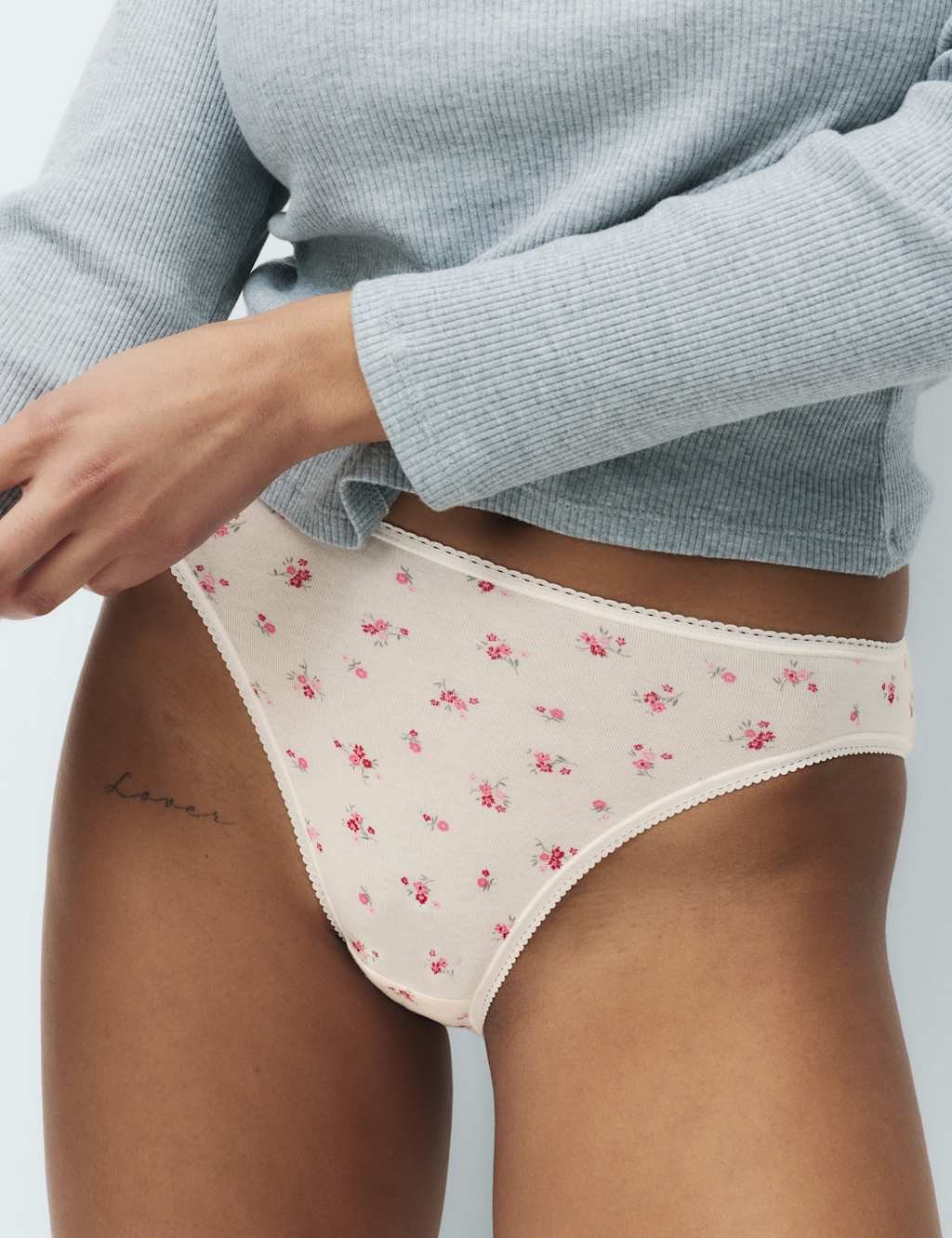 Marks & Spencer M&S 5pk Cotton Lycra™ High Leg Knickers Pink Mix - 2