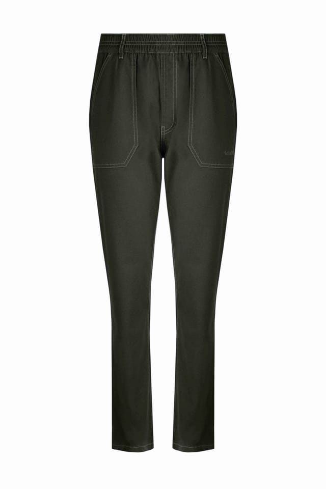 Weird Fish Weird Fish Women's Malorri Chino Trousers in Dark Grey - 2