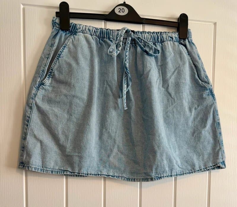 ASOS Asos soft denim skirt