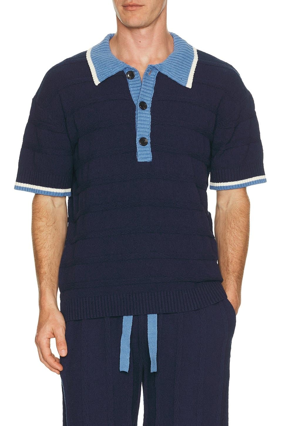 revolve Structured Knitted Loose Fit Polo