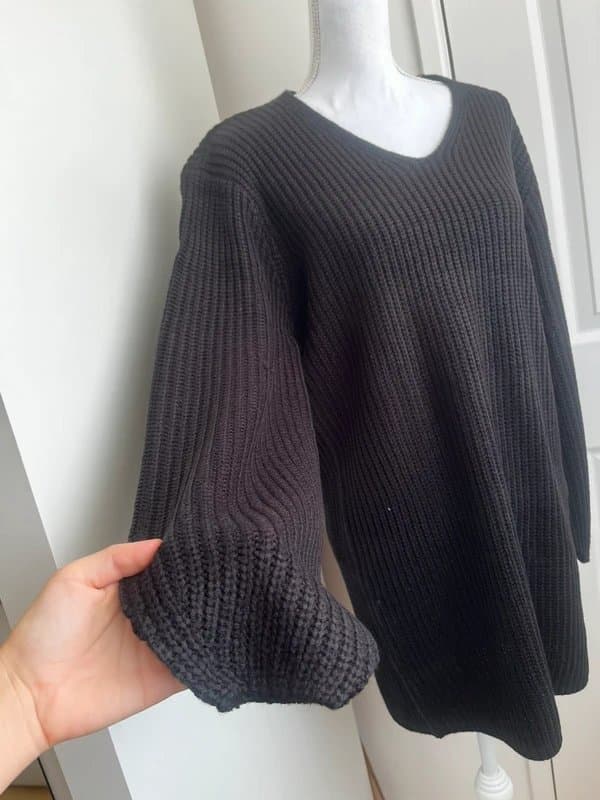 Threadbare #218 Threadbare Rhiannon Knitted Jumper Dress Black BNWT Size 12