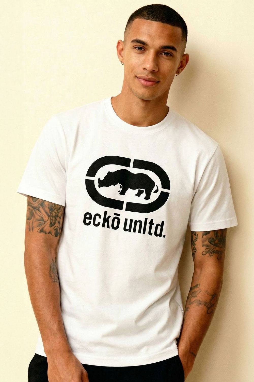 Ecko Untld. Ecko Untld. Men's Epic Logo T-Shirt in White - 4