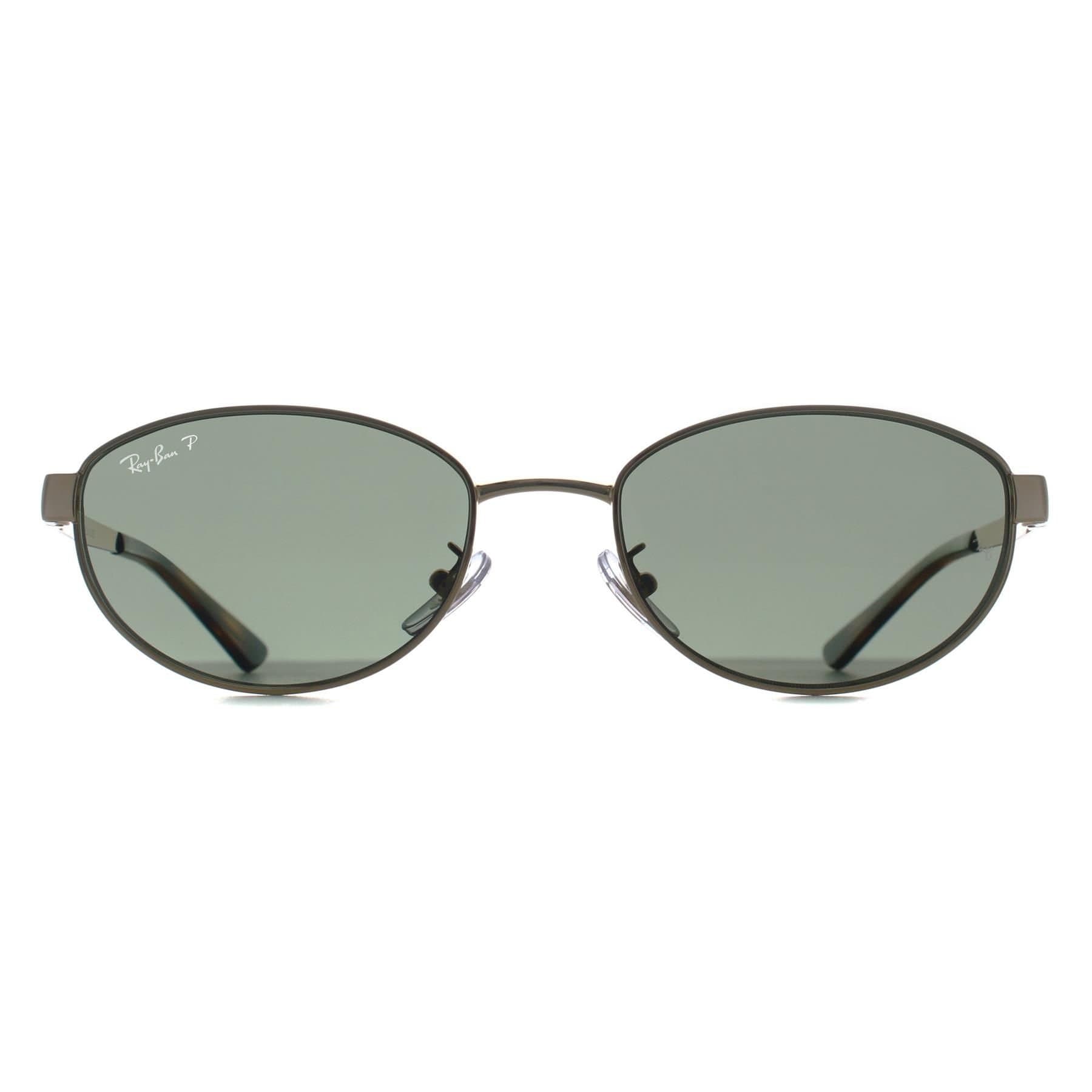 Ray-Ban Ray-Ban Women's Oval Arista Gold Dark Green Polarized RB3774D