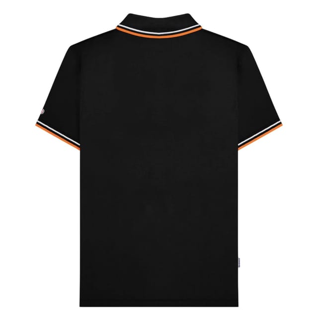 Lambretta Lambretta Men's SS25 Twin Tip Polo Shirt in True Black - 2