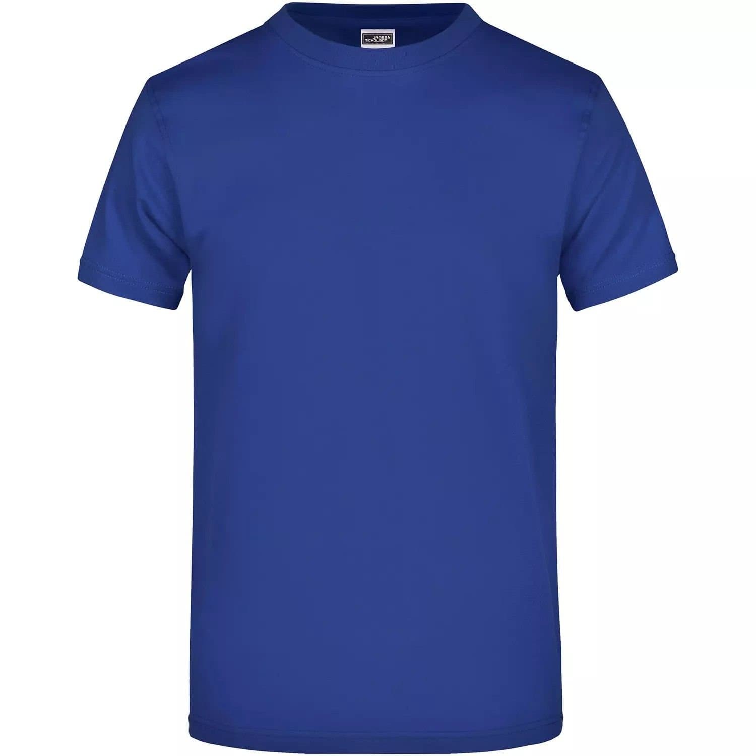 James and Nicholson James and Nicholson Men's Heavyweight Crew Neck T-Shirt in Dark Blue
