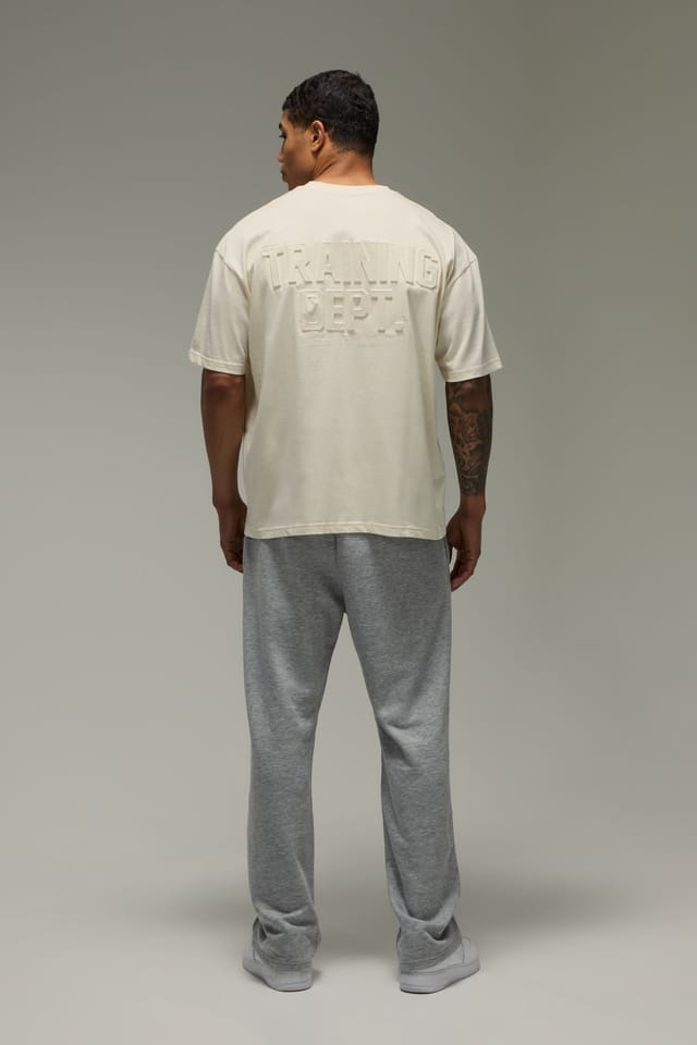 Training Dept. Training Dept. Men's Training Dept Oversized Embossed T-shirt in Off-White - 2