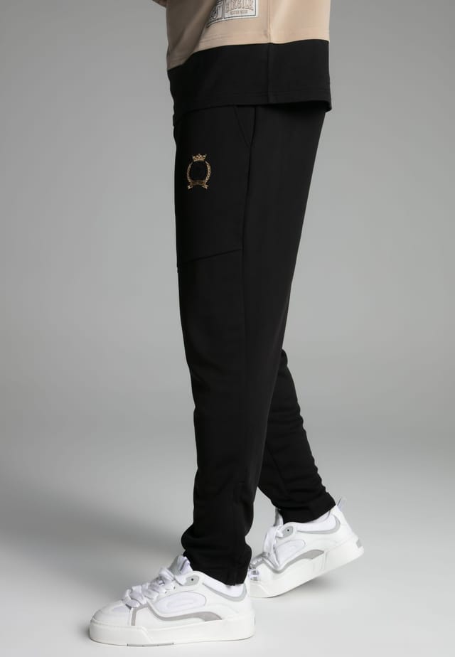 SikSilk SikSilk Men's Grey Track Pants in Black - 2