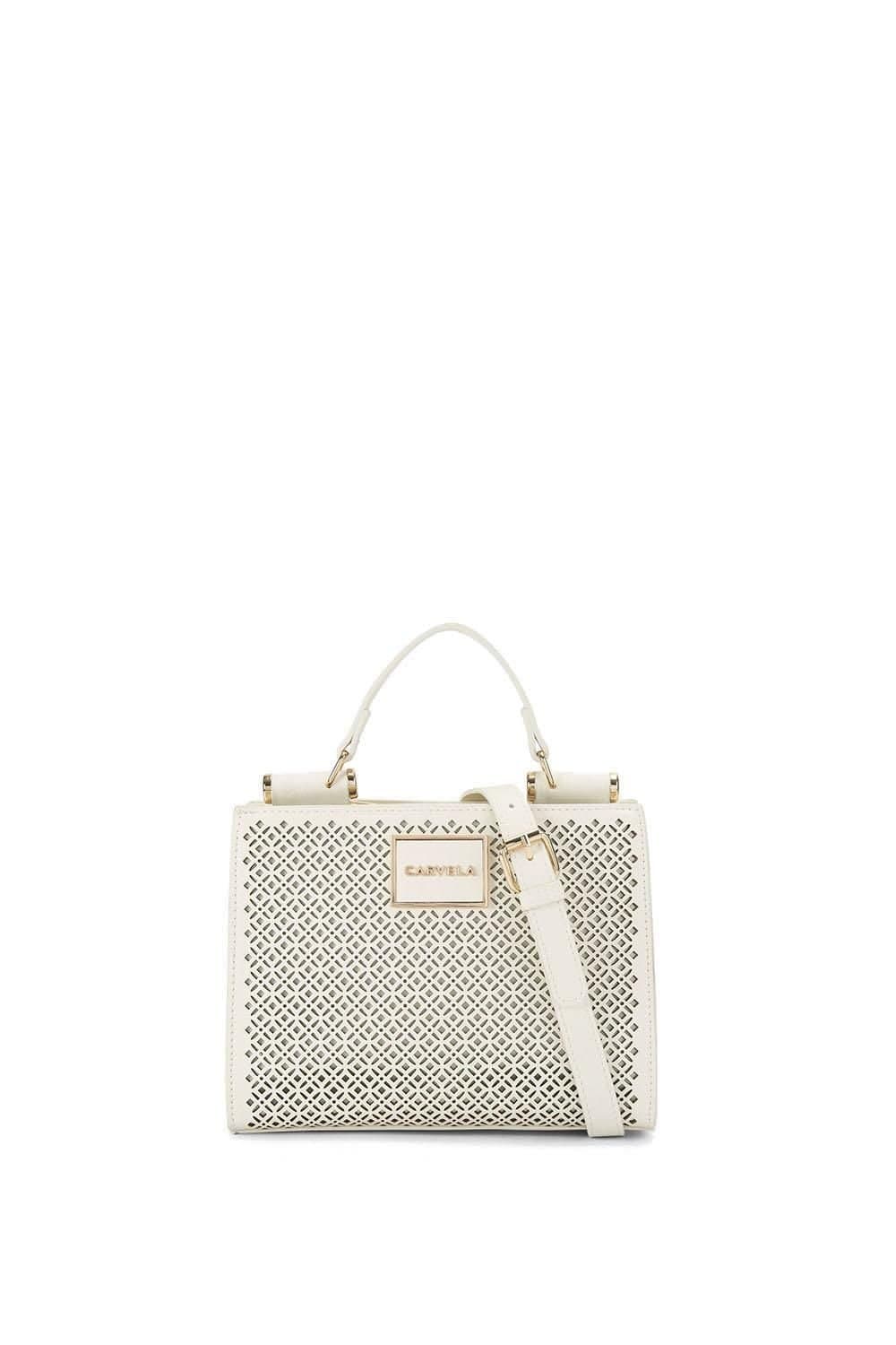 Carvela Carvela Women's 'Jessica Laser Mini' Bag in Cream