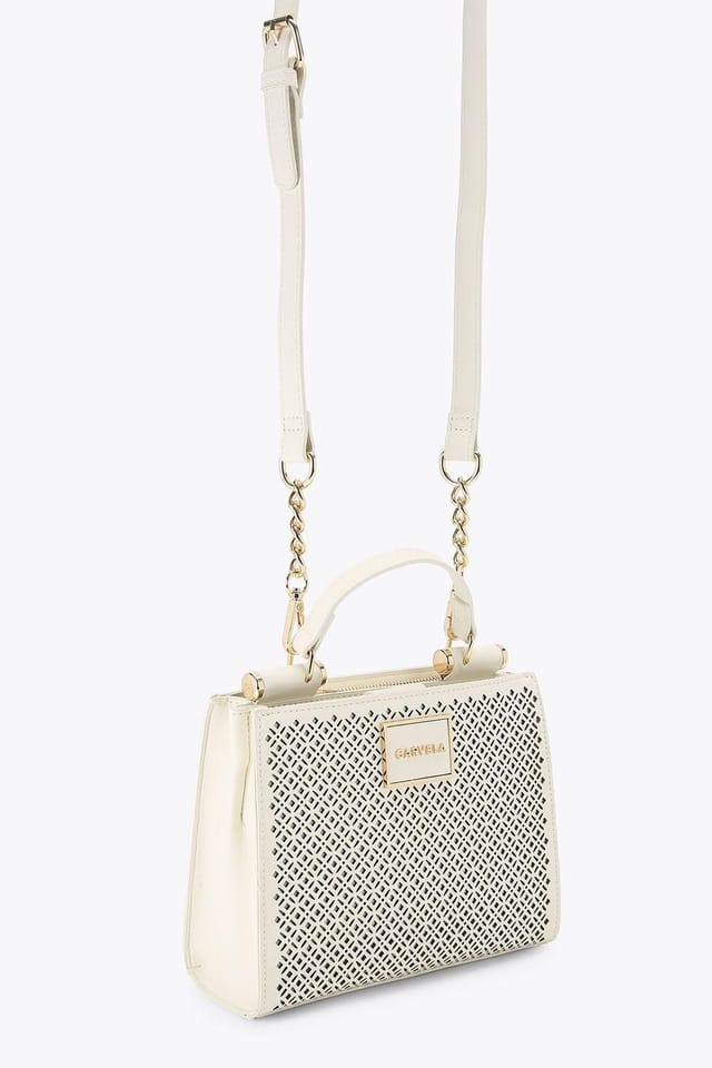 Carvela Carvela Women's 'Jessica Laser Mini' Bag in Cream - 2