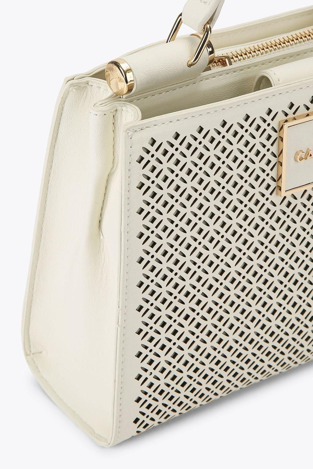 Carvela Carvela Women's 'Jessica Laser Mini' Bag in Cream - 4