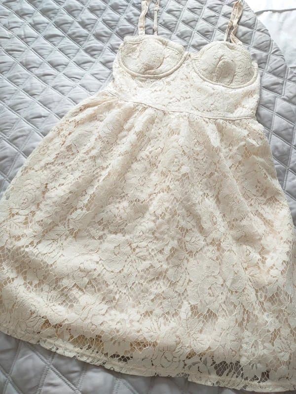 Abercrombie & Fitch NEW Abercrombie and Fitch cream lace corset dress - size small
