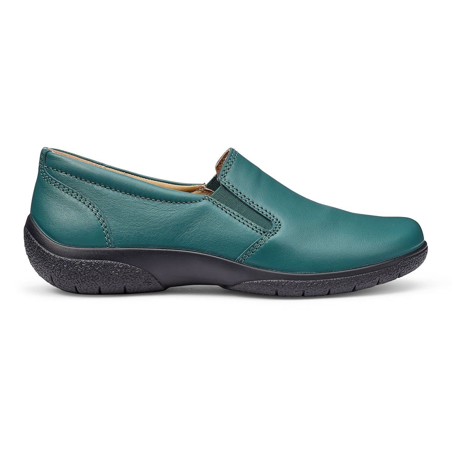 Hotter Hotter Women's Wide Fit 'Glove II' Slip On Shoes in Teal